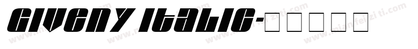 Giveny Italic字体转换